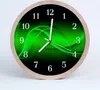 Holzuhr 20fi cm wanduhr - Abstrakte Kunst Produktbild-Vorschau 1