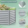 GOPLUS erhöhtes Gartenbeet aus Metall, Pflanzkasten mit Produktbild-Vorschau 4