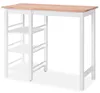vidaXL Bar Set 3 Stück MDF Weiß Produktbild-Vorschau 4