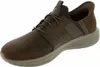 A single brown SKECHERS SLIP-INS SLADE - ZACHARY shoe is shown against a white background. Voir les images du produit