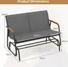 A diagram showing the dimensions of a garden bench. Náhled obrázku produktu
