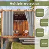 2 Panels Outdoor Vorhänge, Ösen, Wasserdichter, Winddicht, Produktbild-Vorschau 1