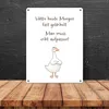 Gilbert die Gans Metallschild XL in 21x28 cm mit Spruch Produktbild-Vorschau 4