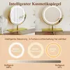 STILVORA Schminktisch mit Glasplatte und Riffeloptik, Produktbild-Vorschau 5