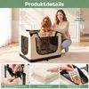 Faltbare Hundebox Transporttasche Transportbox Auto Katze Produktbild-Vorschau 6