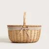 HOMLA ELVORA Piknikový koš s béžovou vložkou 39 x 26 cm Náhled obrázku produktu 1