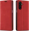 Hülle für Samsung A18 mit Magnetverschluss, rot, aus Leder Produktbild-Vorschau 1
