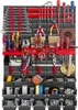 A well-organized tool wall with various tools and storage bins. Podgląd zdjęcia produktu