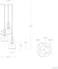 Pendelleuchte Metall und Glas Tri Baudelaire Rosa Produktbild-Vorschau 9