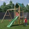 Fungoo Spielturm "Lucas" natur mit Doppelschaukel, Rutsche Produktbild-Vorschau 9