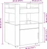 vidaXL Küchentrolley Altholz 60 x 45 x 80 cm Holzwerkstoff Produktbild-Vorschau 8