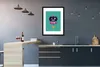 MuchoWow® Gerahmtes Poster Roboter - Rad - Lila - Grün - Produktbild-Vorschau 5