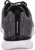 The back view of a black and white Skechers shoe. Anteprima dell’immagine prodotto