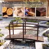 COSTWAY Gartenbrücke mit Geländern, Teichbrücke Zierbrücke Produktbild-Vorschau 3