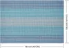 Platzsets Abwischbar Tischsets 6er Set Platzset Blau PVC Produktbild-Vorschau 2