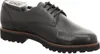 A black leather shoe with laces and a thick sole, presented on a white background. Anteprima dell’immagine prodotto