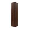A tall, narrow, dark brown cabinet with vertical slats and a single door on the left side, presented against a white background. Anteprima dell’immagine prodotto