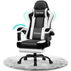 A gaming chair on a fluffy rug. Voir les images du produit