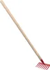 TEDDIES Rastrello rosso con manico 80 cm Anteprima dell’immagine prodotto 2