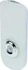 A white LED safety light with a silver sensor. Produktbild-Vorschau