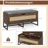 Ławka na buty COSTWAY z tapicerowanym siedziskiem, szafka Podgląd zdjęcia produktu 3