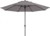 A taupe patio umbrella is shown against a white background. Produktbild-Vorschau