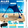 ELONEO Strandzelt Sonnensegel LSF 50+ UV Schutz Windschutz Produktbild-Vorschau 2