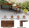 Panca da giardino ad arco KOMFOTTEU, panca in legno di Anteprima dell’immagine prodotto 3