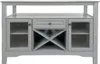 Graues Multifunktionales Sideboard 116x40x82cm MDF Lackiert Produktbild-Vorschau 8