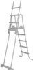 A gray pool ladder with four steps is shown against a white background. Náhľad obrázku produktu
