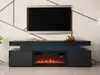 MIRJAN24 Mobiletto TV EF 2D Glossa con camino, fiamma Anteprima dell’immagine prodotto 1