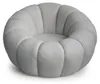 MENZZO Fauteuil tournant design coquillage Arielina Tissu Voir les images du produit 1