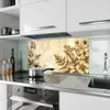 Küchenrückwand Spritzschutz Glas mit Motiv Blumenblatt Produktbild-Vorschau 2