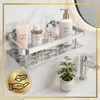 Duschablage 2er Set silber Aluminium selbstklebend Badregal Produktbild-Vorschau 5