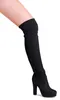 topschuhe24 2274 Damen Velours Overknee Stiefel , Produktbild-Vorschau 1