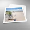 Poster - Poster ohne Rahmen - Mrzezyno Strand Meer - 60x60 Produktbild-Vorschau 3