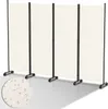 Parawan na kółkach, 4-częściowy, beżowy, 228 x 181 cm, Podgląd zdjęcia produktu 1