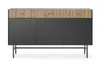 AX LIVING Kommode modern Dinley 155 cm Schwarz mit Produktbild-Vorschau 2