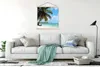MuchoWow® Textilposter Palme - Tropisch - Wolken 120x120 cm Produktbild-Vorschau 3