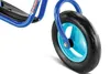 Close-up of a blue balance bike wheel and frame. Produktbild-Vorschau