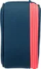 A close-up side view of a blue pencil case with a pink zipper. Anteprima dell’immagine prodotto