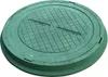 A green manhole cover is shown from a slightly elevated angle against a white background. Podgląd zdjęcia produktu