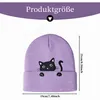 Katzenmütze Kinder Mädchen Wintermütze Beanie Lila mit Produktbild-Vorschau 2