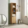 sweeek - Vintage-Badezimmerschrank schmal mit Holzoptik - Produktbild-Vorschau 6