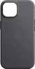 A black iPhone case with the Apple logo embossed in the center. Náhled obrázku produktu