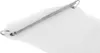 A close-up view of a white ironing board cover with a silver spring mechanism attached. Produktbild-Vorschau