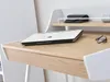 Biurko minimalistyczne RENO - białe / dąb sonoma Podgląd zdjęcia produktu 6