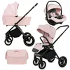 BabyLux® Kinderwagen 3in1 Set ROSSO, Rosa Faltbar Leicht Produktbild-Vorschau 1