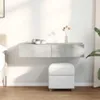 vidaXL Półka ścienna z szufladami betonowa szara 100x36x19 Podgląd zdjęcia produktu 2