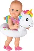 puppenschwimmset Einhorn Mädchen 28-35 cm 3-teilig Produktbild-Vorschau 3